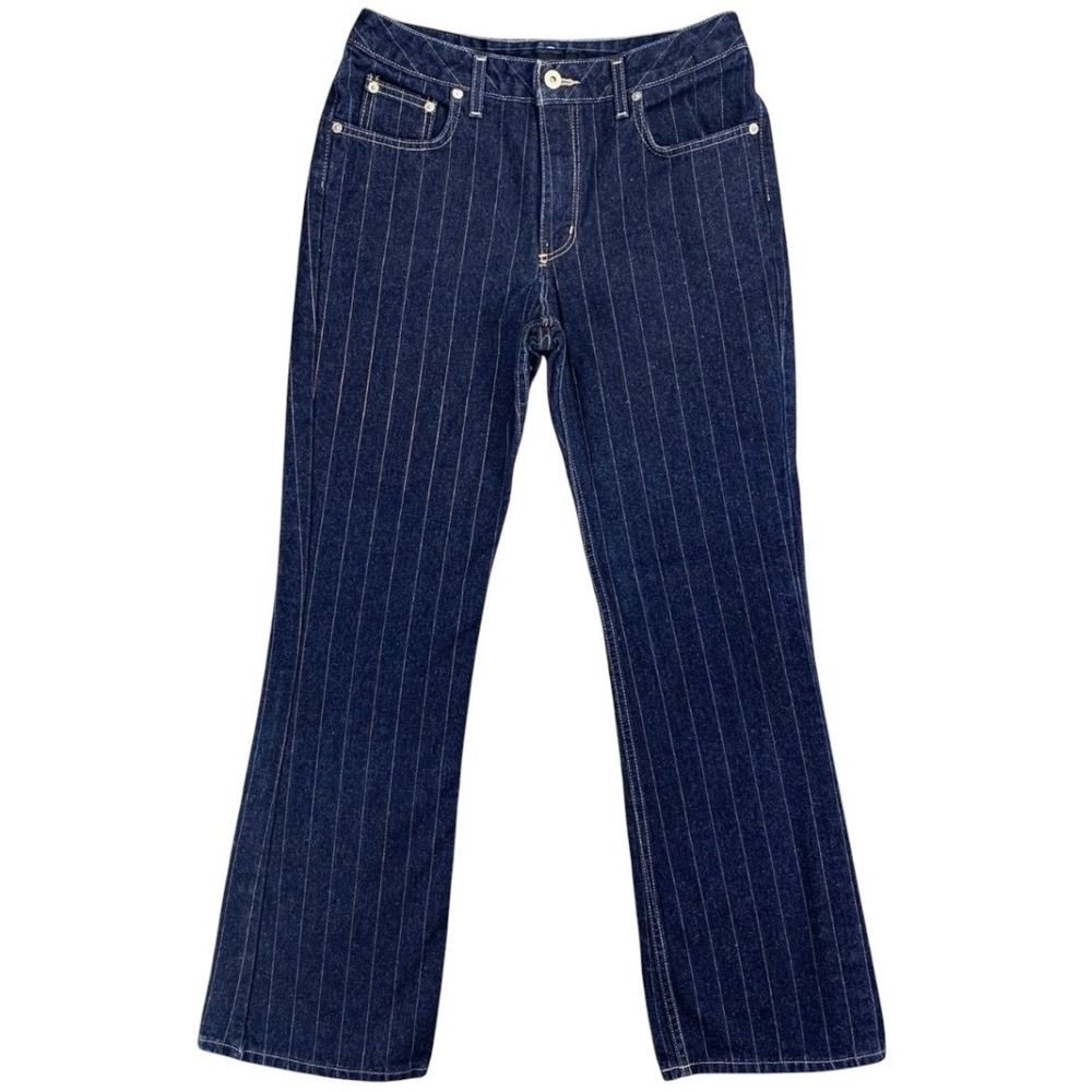Buffalo David Bitton Pinstripe Jeans Women's Size 29Wx30.5L Bootcut Straight Leg